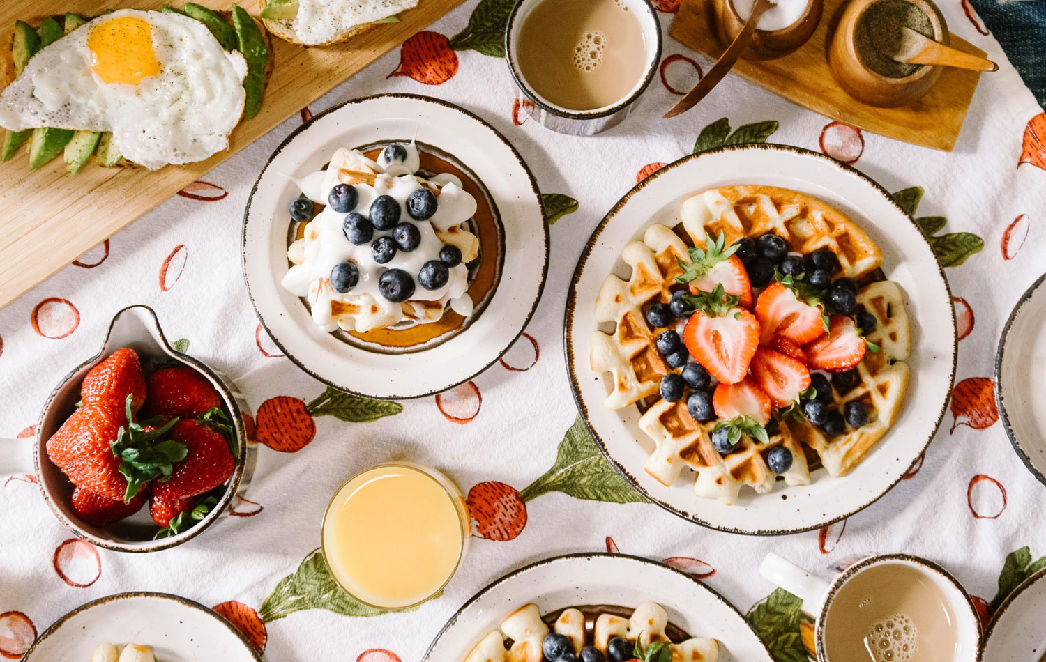 Delicious Field Berry Waffles